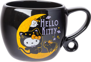 Hello Kitty Black Cat In The Moon Halloween Mug