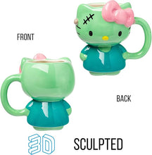 Load image into Gallery viewer, Hello Kitty Frankenstein Sculpted Mug
