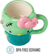 Load image into Gallery viewer, Hello Kitty Frankenstein Sculpted Mug
