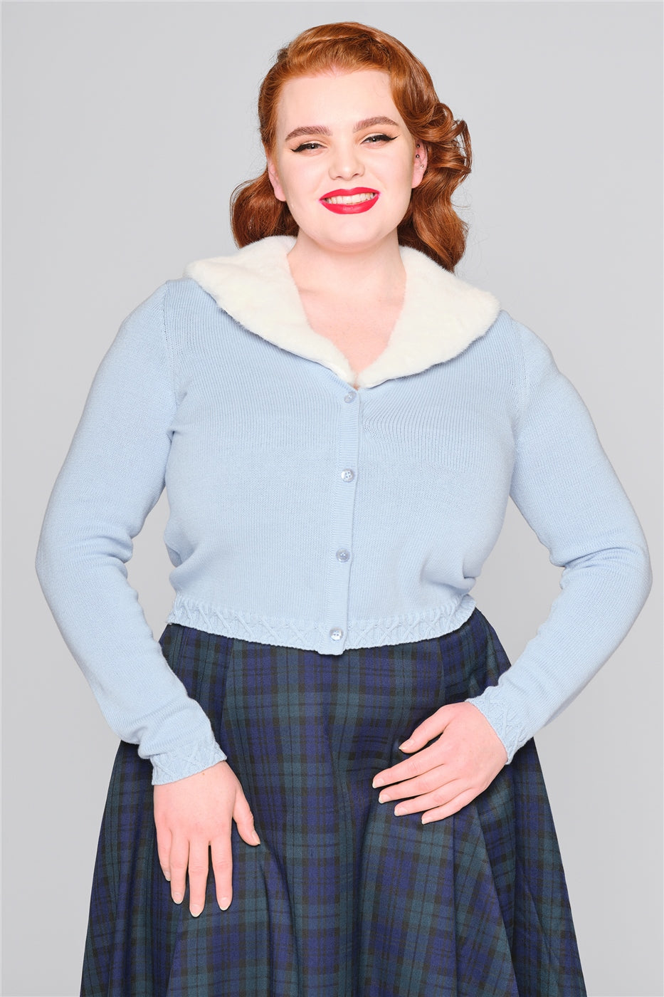 Fleur Faux Fur Cardigan