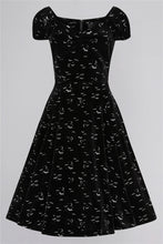 Load image into Gallery viewer, Dolores Glitter Bat Swing Dress
