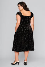 Load image into Gallery viewer, Dolores Glitter Bat Swing Dress
