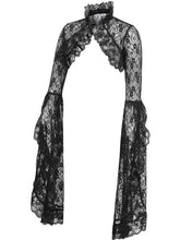 Load image into Gallery viewer, Black Lace Shrug Bolero

