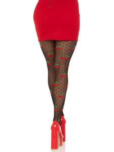 Cherry Polka Dot Tights