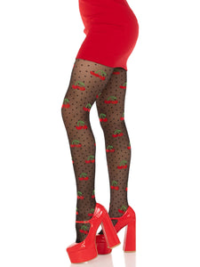 Cherry Polka Dot Tights