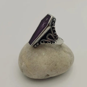 Zombie Coffin Statement Ring