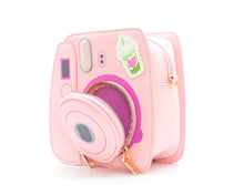 Load image into Gallery viewer, Pretty Pink Instant Camera Novelty Handbag
