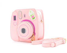 Load image into Gallery viewer, Pretty Pink Instant Camera Novelty Handbag
