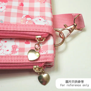 Hello Kitty Gingham Crossbody Purse