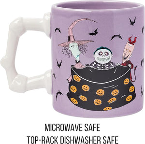 Nightmare Before Christmas Lock, Shock, and Barrel Sculpted Handle Mug