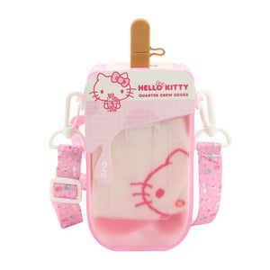 Hello Kitty Popsicle Water Bottle Crew Socks Set of 2