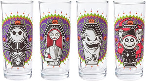 Nightmare Before Christmas Set of 4 Tumbler Glasses