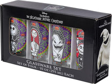 Load image into Gallery viewer, Nightmare Before Christmas Set of 4 Tumbler Glasses
