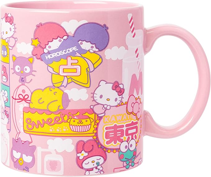 Hello Kitty Pink Kawaii Tokyo 20oz. Ceramic Mug