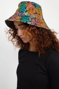 Rainbow Mushrooms Print Bucket Hat