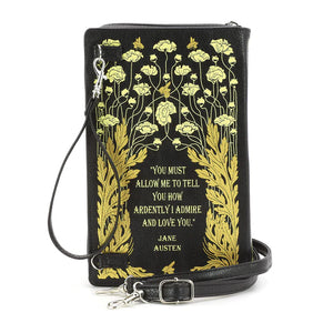 Pride and Prejudice Floral Book Purse