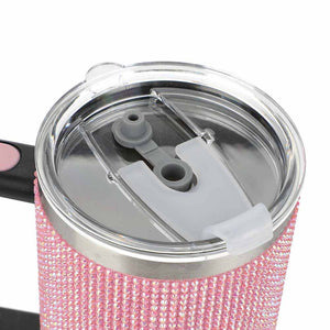 Pink Bling Rhinestone Stainless Steel Tumbler