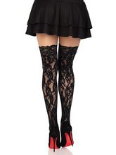 Load image into Gallery viewer, Rose Lace Thigh High Stocking Socks
