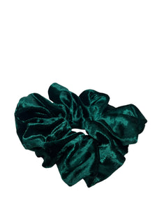 Green Velvet Scrunchie