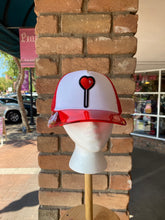 Load image into Gallery viewer, Heart Lollipop Trucker Hat
