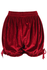 Red Velvet Bloomers Shorts