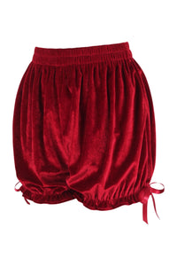 Red Velvet Bloomers Shorts