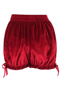 Red Velvet Bloomers Shorts