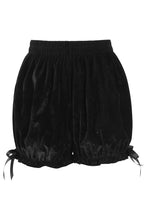 Load image into Gallery viewer, Black Velvet Bloomers Shorts
