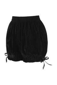 Black Velvet Bloomers Shorts