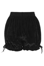 Load image into Gallery viewer, Black Velvet Bloomers Shorts
