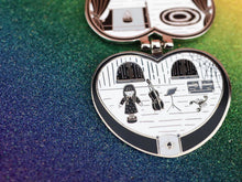 Load image into Gallery viewer, Goth Pocket Girl Compact Enamel Pin
