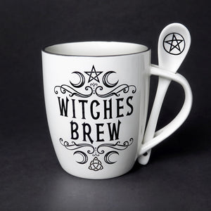 Crescent Witches Brew Mug and Spoon Set