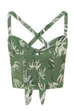 Load image into Gallery viewer, Green Aurora Bamboo Crop Top

