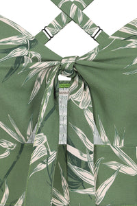 Green Aurora Bamboo Crop Top