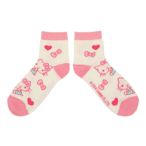 Hello Kitty Popsicle Water Bottle Crew Socks Set of 2
