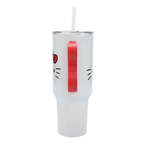 Hello Kitty Bow Handle Stainless Steel Tumbler