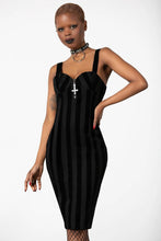 Load image into Gallery viewer, Back From The Dead Striped Bodycon Dress
