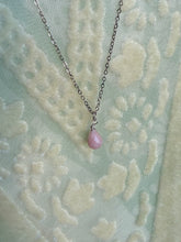 Load image into Gallery viewer, Pink Onyx Dainty Pendant Necklace
