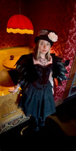 Load image into Gallery viewer, Rosina Red Velvet and Tulle Sweetheart Corset Dress
