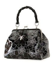 Load image into Gallery viewer, Spiderweb Brooch Handbag
