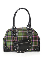 Load image into Gallery viewer, Warren Purple and Green Tartan Handbag Purse
