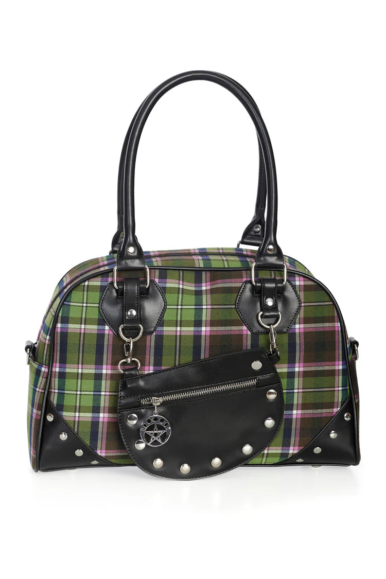 Warren Purple and Green Tartan Handbag Purse