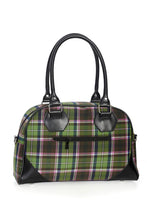 Load image into Gallery viewer, Warren Purple and Green Tartan Handbag Purse
