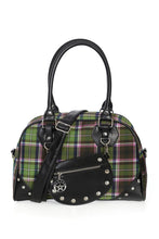 Load image into Gallery viewer, Warren Purple and Green Tartan Handbag Purse
