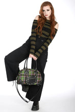 Load image into Gallery viewer, Warren Purple and Green Tartan Handbag Purse
