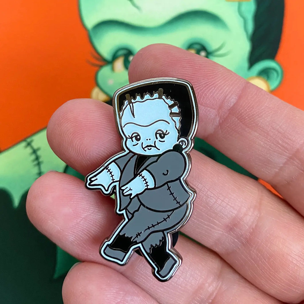 Boris the Wee Monster Babe Glow In The Dark Kewpie Pin