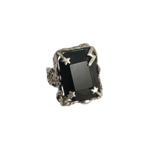 Load image into Gallery viewer, Black Stone Bowie Ring
