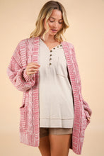 Load image into Gallery viewer, Two Tone Brick Oversized Cardigan
