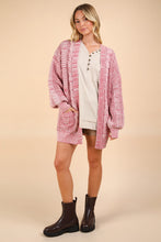 Load image into Gallery viewer, Two Tone Brick Oversized Cardigan
