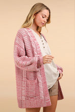 Load image into Gallery viewer, Two Tone Brick Oversized Cardigan
